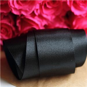 35mm Satin Ribbon - Black